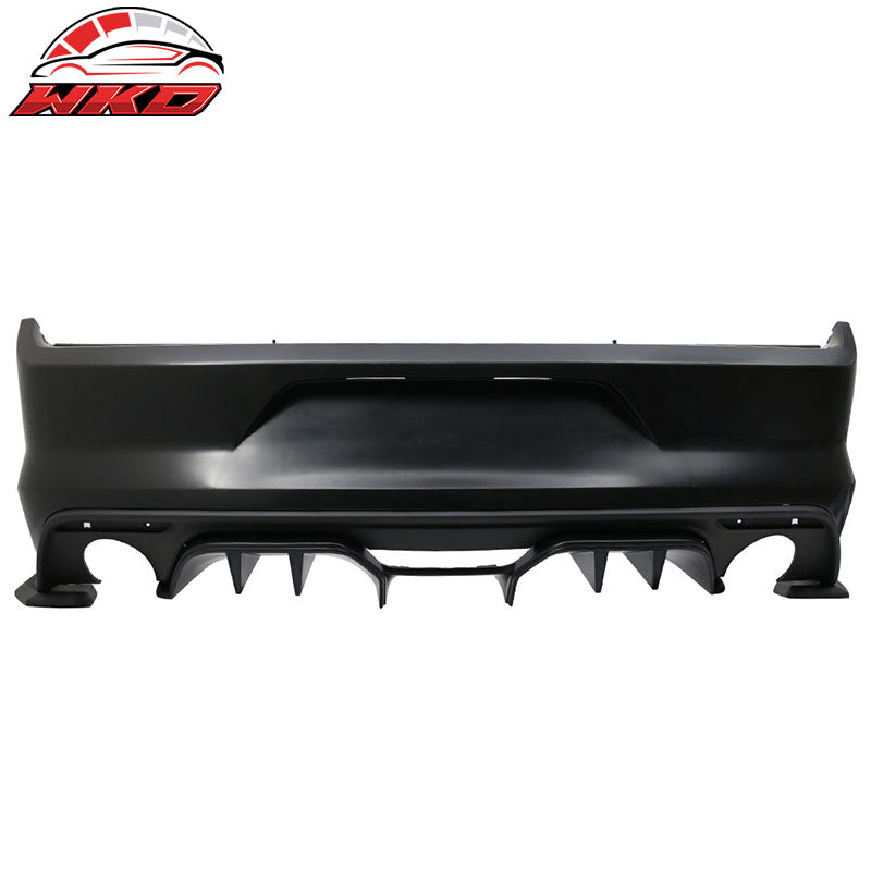 Wholesale 15-17 Mustang Premium Rear Bumper Conversion & R Spec 3 Pc Rear Diffuser