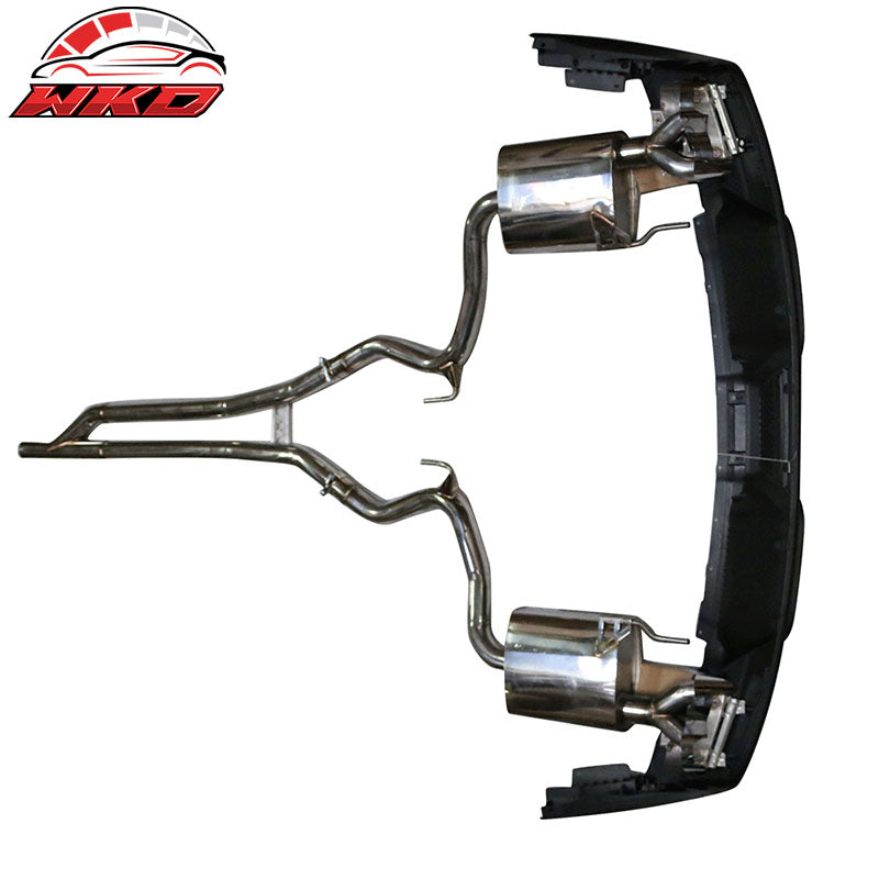 Fits 15-17 Mustang EcoBoost Rear PP Diffuser W/ Dual Catback Exhaust Tips Kit