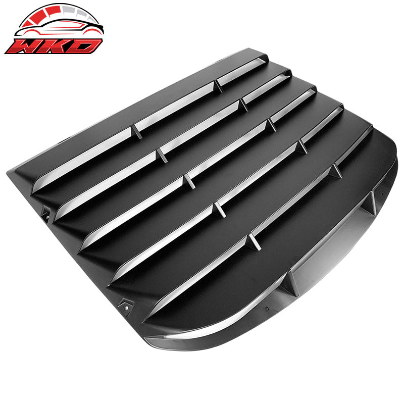Fits 15-23 Ford Mustang IKON Style Rear Side Window Louver - Unpainted