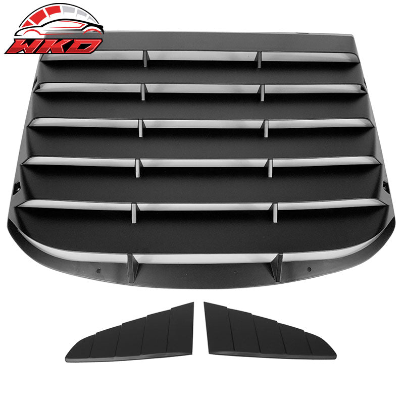Wholesale 15-23 Ford Mustang CV Style Rear Window Louver with Side Quarter Scoop Vent