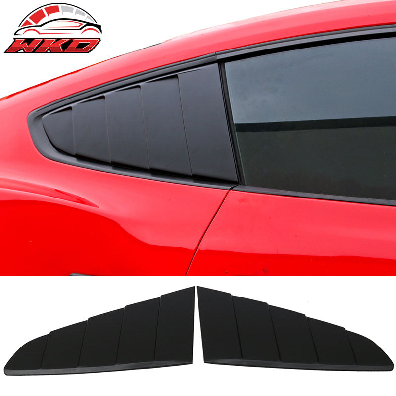 Fits 15-23 Ford Mustang CV Style Rear Window Louver with Side Quarter Scoop Vent