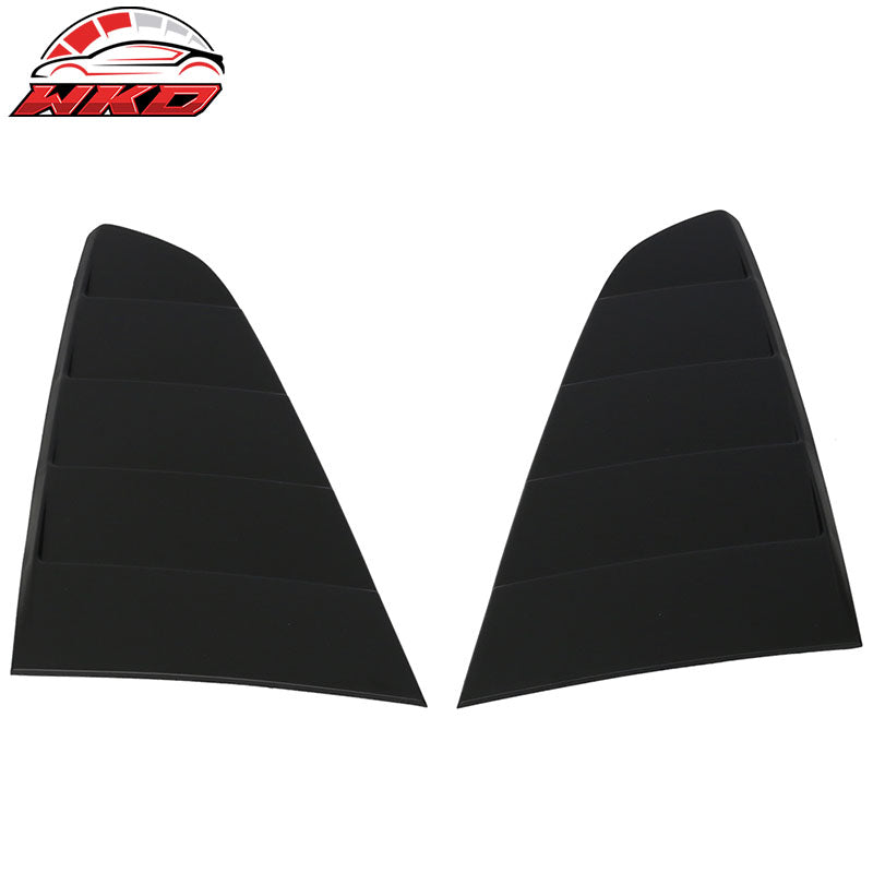 Fits 15-23 Ford Mustang CV Style Rear Window Louver with Side Quarter Scoop Vent