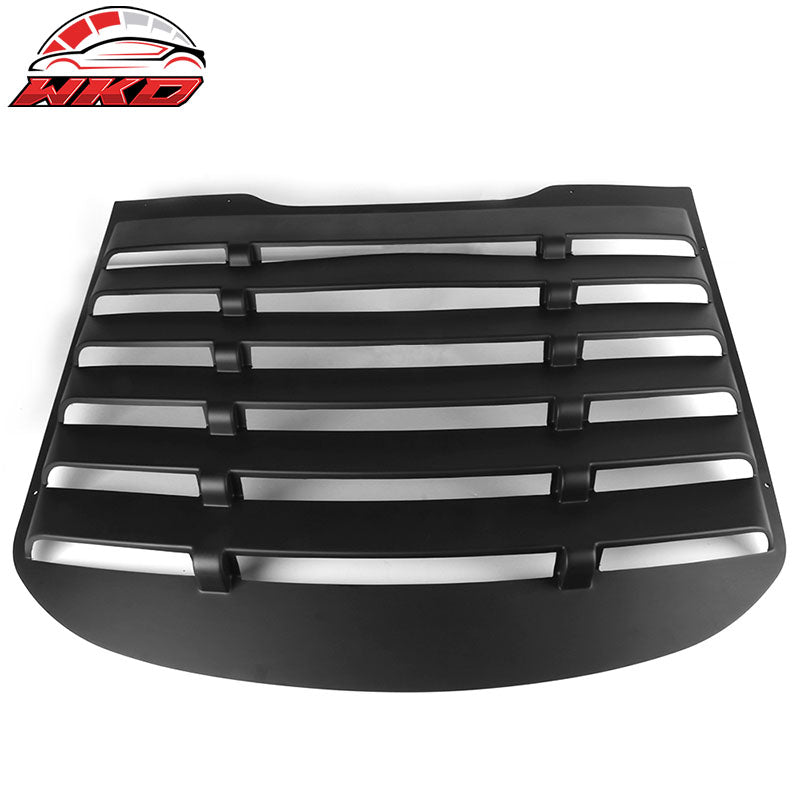 Fits 15-23 Ford Mustang V Style Rear Window Louver with Side Quarter Scoop Vent
