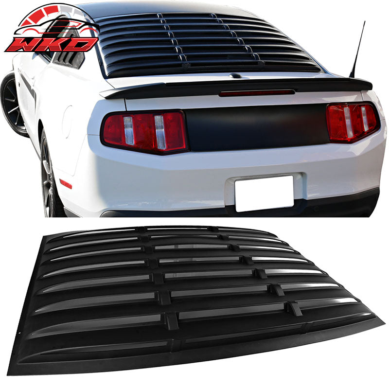 Fits 05-14 Ford Mustang Rear Window Louvers ABS & Side Vent Scoops PU