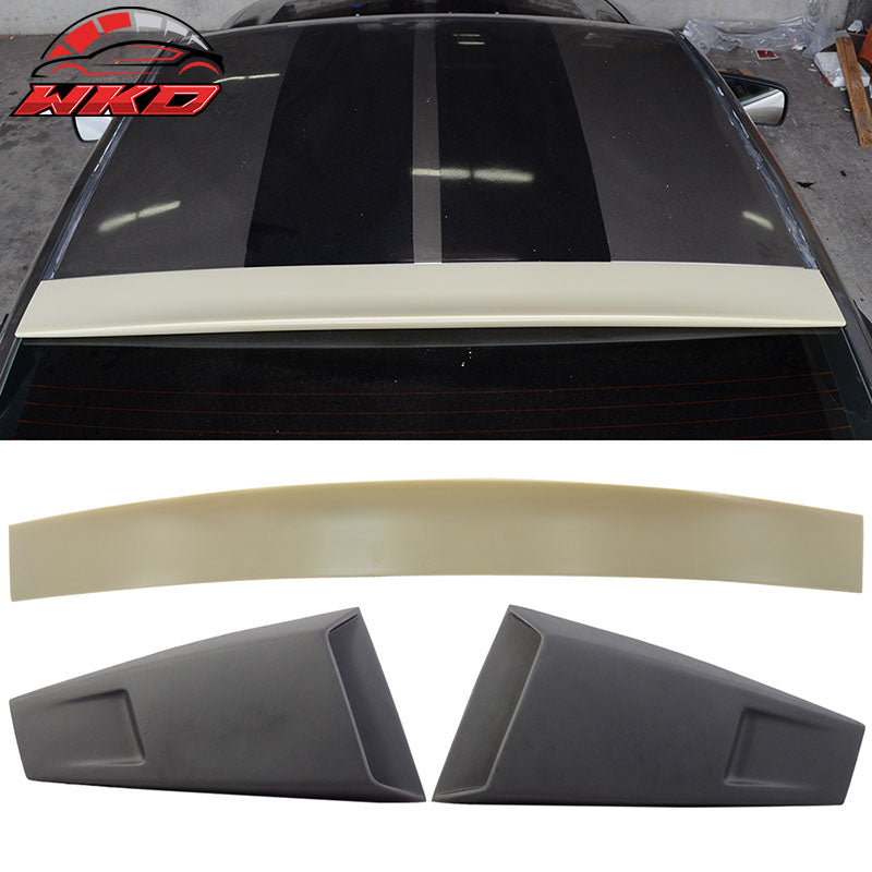 Fits 05-14 Ford Mustang Coupe 2Dr Roof Spoiler & Eleanor EL Style Window Louvers