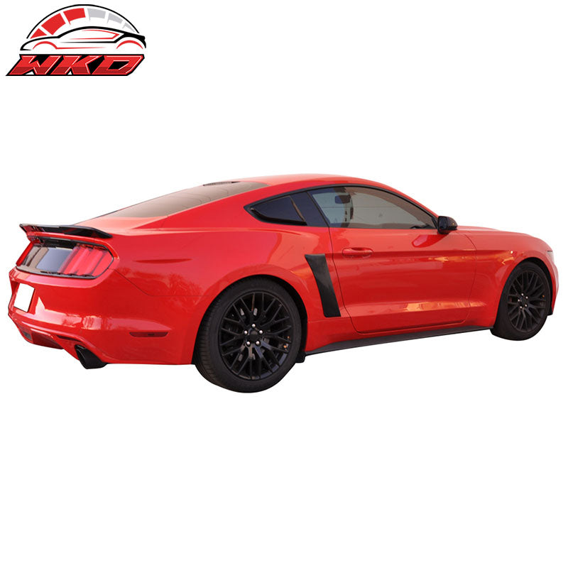 Fits 15-17 Ford Mustang CV Style Side Window Louver & Rear Fender Scoop