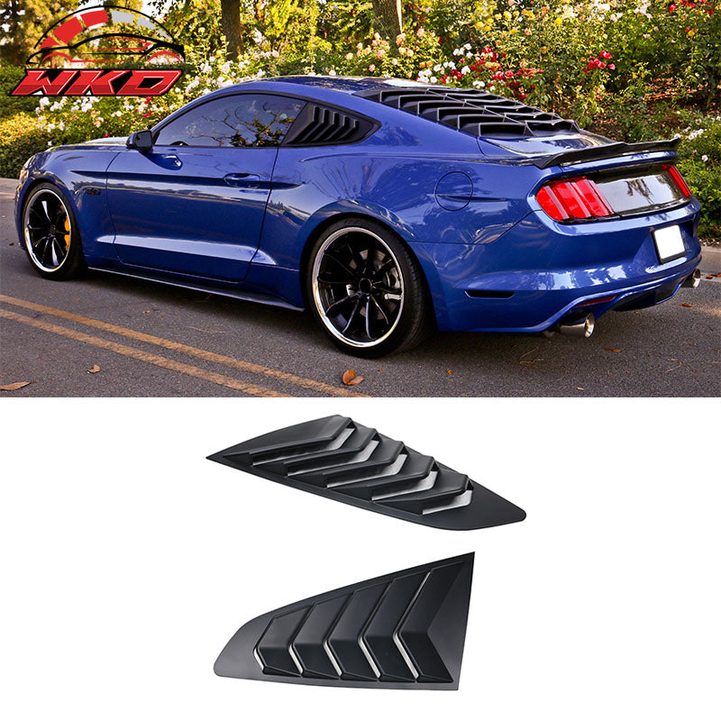 Fits 15-17 Ford Mustang IKON Style Side Window Louver & Rear Fender Scoop