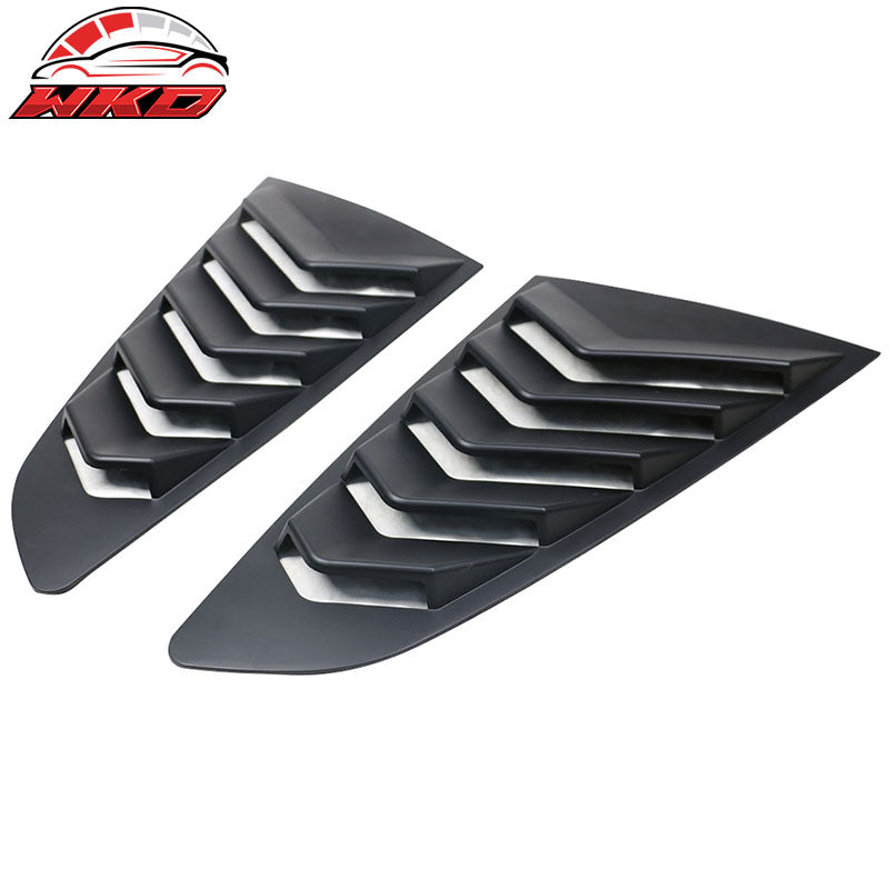 Fits 15-17 Ford Mustang IKON Style Side Window Louver & Rear Fender Scoop