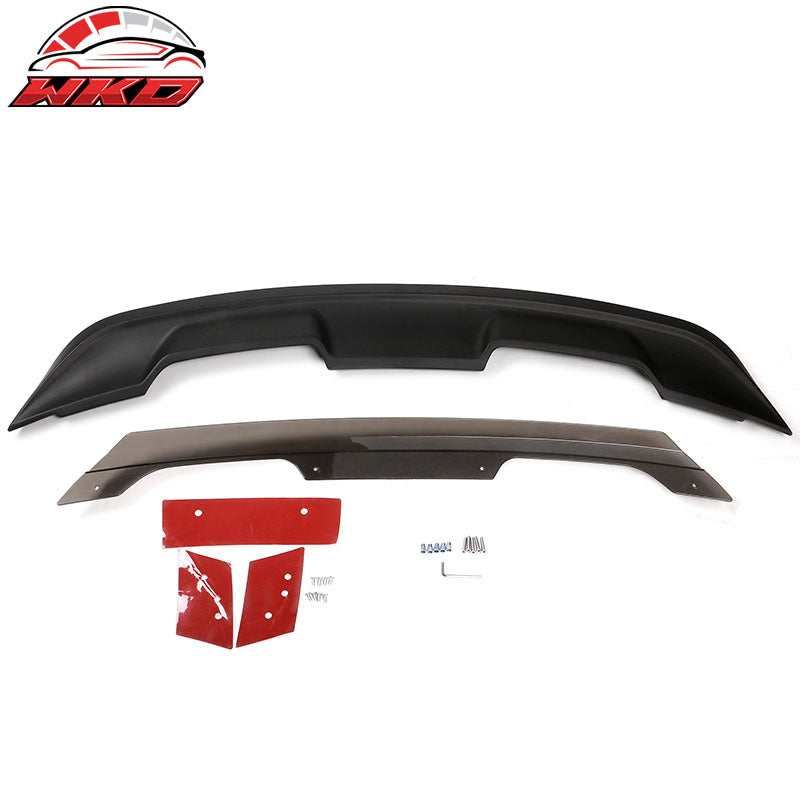 Fits 15-23 Mustang Coupe 2DR GT500 Matte Black Trunk Spoiler Wing W/ Gurney Flap