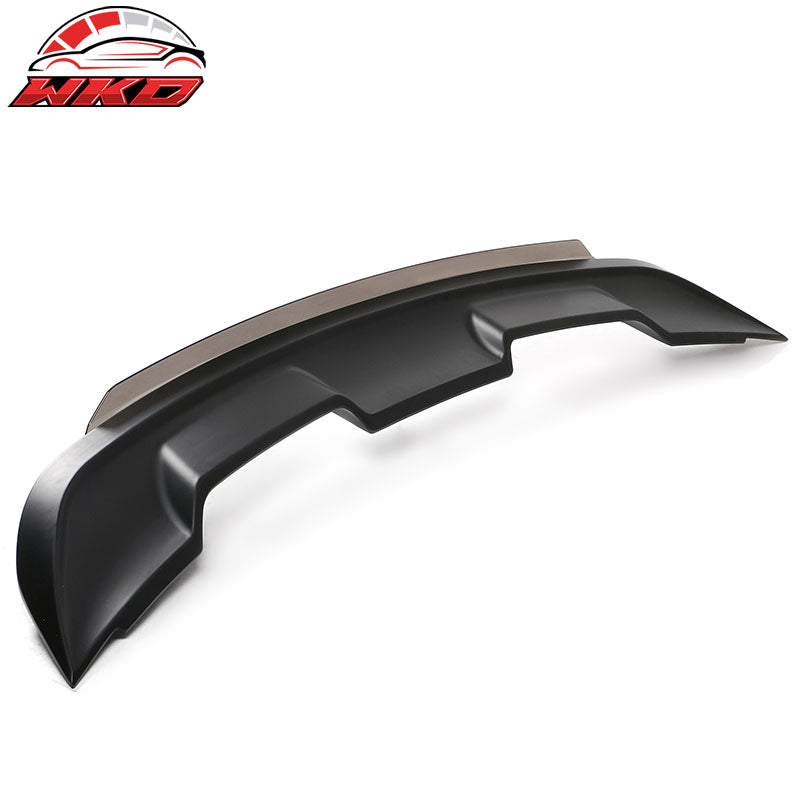 Fits 15-23 Mustang Coupe 2DR GT500 Matte Black Trunk Spoiler Wing W/ Gurney Flap