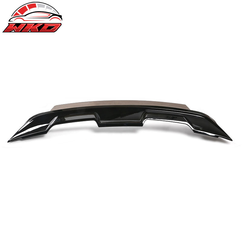 Fits 15-23 Mustang Coupe 2DR GT500 Gloss Black Trunk Spoiler Wing W/ Gurney Flap
