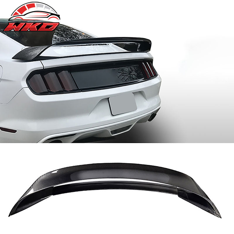 Fits 15-23 Ford Mustang GT350R Style Rear Trunk Spoiler Carbon Fiber - CF