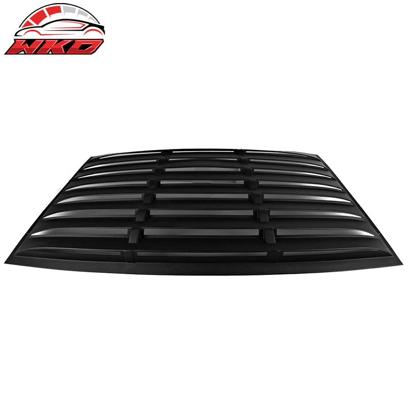 Fits 05-14 Ford Mustang GT V6 V8 Window Louver Rear Cover Matte Black ABS
