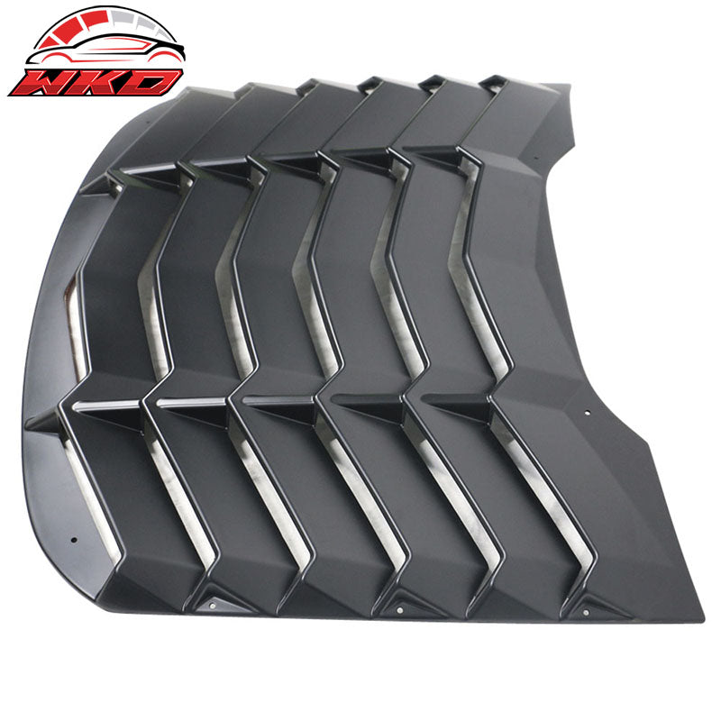 Fits 15-23 Ford Mustang Coupe IKON Style 2PCS Side Scoop + Rear Window Louvers