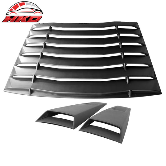 Wholesale 05-14 Ford Mustang IKON Style 2PCS Side Window Scoops + Rear Window Louver