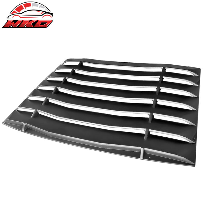 Fits 05-14 Ford Mustang IKON Style 2PCS Side Window Scoops + Rear Window Louver
