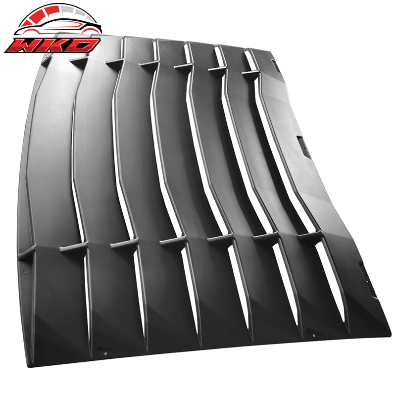 Fits 05-14 Ford Mustang IKON Style 2PCS Side Window Scoops + Rear Window Louver