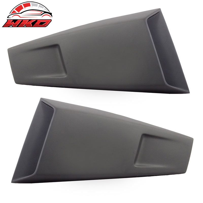 Fits 05-14 Ford Mustang IKON Style 2PCS Side Window Scoops + Rear Window Louver
