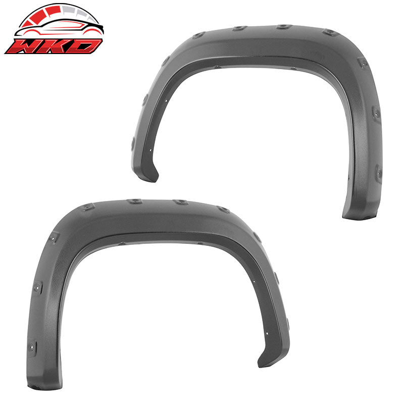 Fits 07-13 GMC Sierra 1500 Short Bed 69.3in 4PCS Fender Flares Wheel Cover Kit