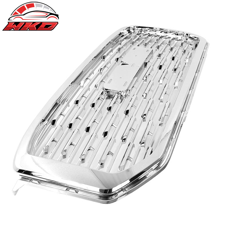 Fits 15-20 GMC Yukon Denali Style Front Upper Grille Replacement Chrome ABS