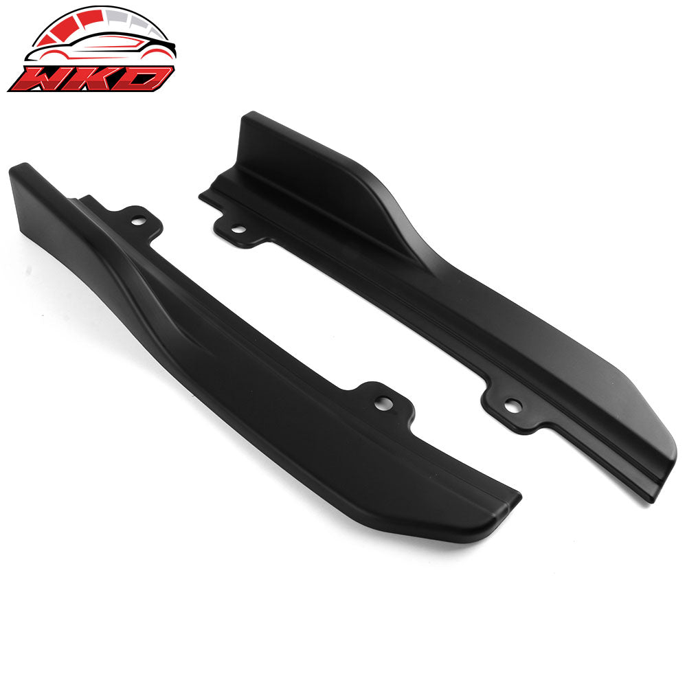Fits 18-22 Honda Accord OE Style Rear Bumper Splitters Aprons Unpainted Black PP