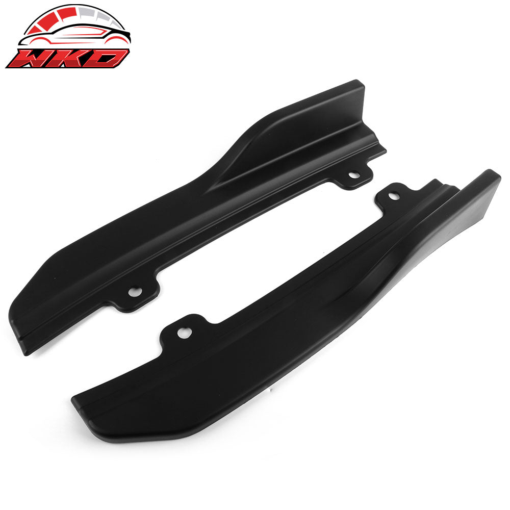Fits 18-22 Honda Accord OE Style Rear Bumper Splitters Aprons Unpainted Black PP