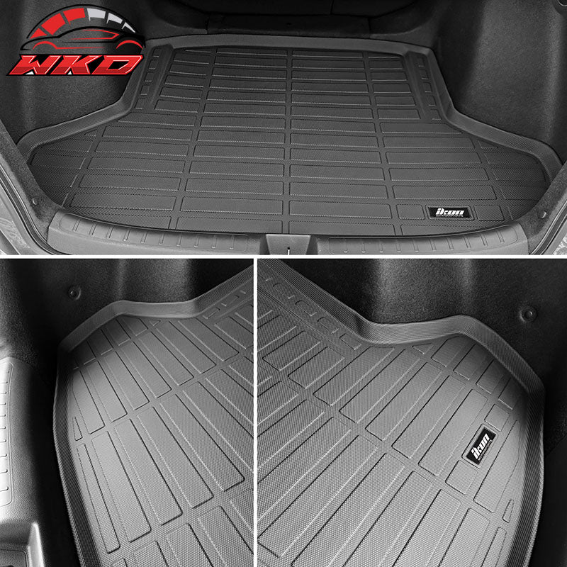 Fits 22-26 Honda Civic All Weather 3D Floor Mats + Trunk Cargo Carpet Liner TPE