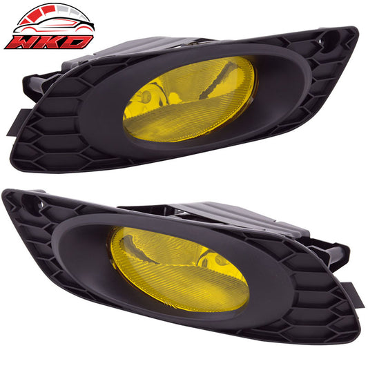 Wholesale 12 Civic 4Door Sedan 2PCS OE-Style Yellow Fog Lights Driving Lamp Switch