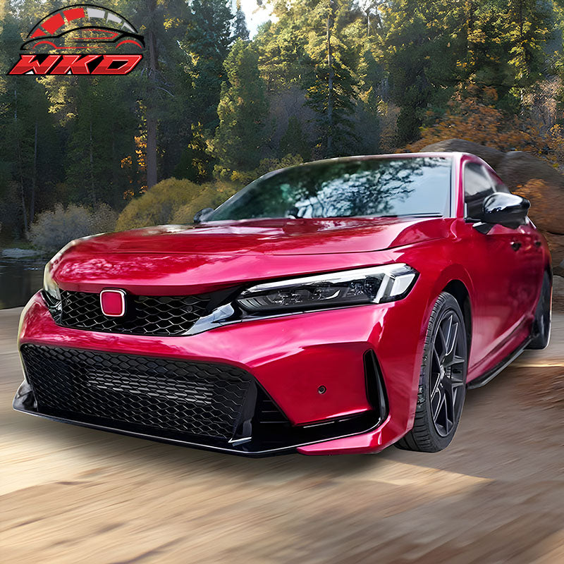 Wholesale 25-26 Civic Sedan/Hatchback/Si Type R Style Front Bumper Cover PP + Grilles - Wikond Auto