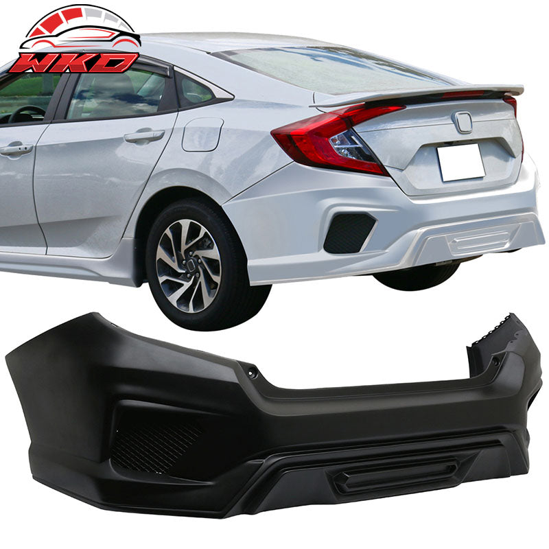 Fits 16-21 Civic Sedan Gen X Concept Style Front & Rear Bumper Conversion Kit PP