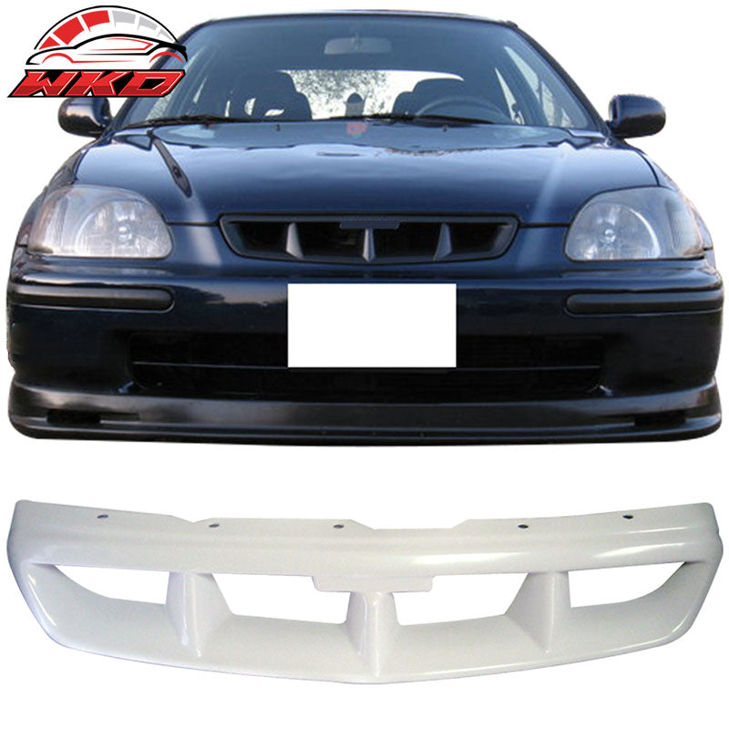 Fits 96-98 EK Civic 2Dr 3Dr 4Dr Mug Type Front Bumper Mesh Grille - ABS