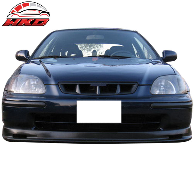 Fits 96-98 EK Civic 2Dr 3Dr 4Dr Mug Type Front Bumper Mesh Grille - ABS