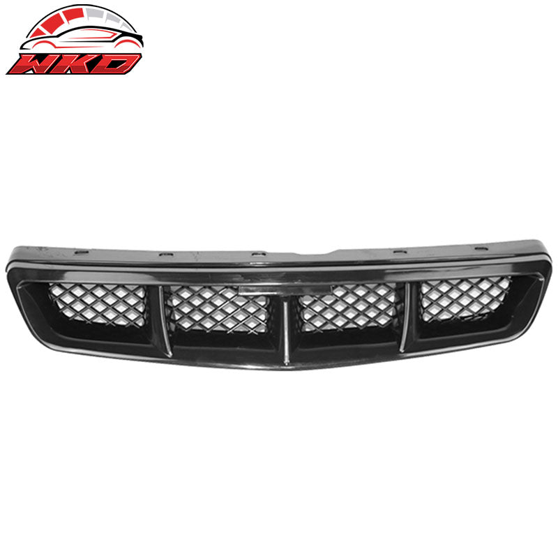 Fits 99-00 Honda Civic Mugen Style Unpainted Mesh ABS Front Hood Grille Grill