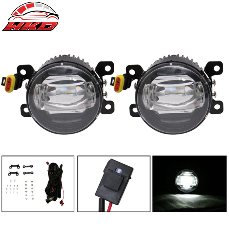 Fits 16-18 Civic Coupe Sedan LED DRL Daytime Running Lights + Fog Cover + Lamp