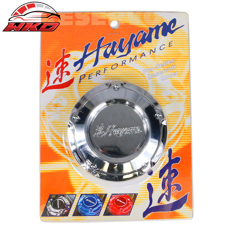 Fits 92-00 Honda Civic Hayame Style Fluid Reservoir Cover Chrome