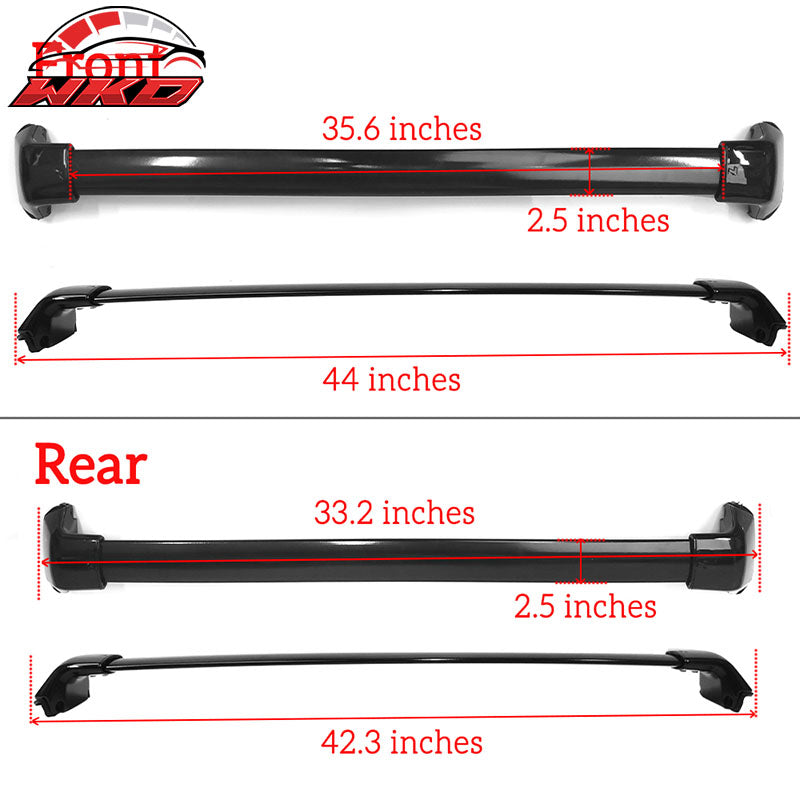 Fits 12-16 Honda CR-V 4PCS Roof Rack Cross Bar + Side Rail Luggage Carrier Set