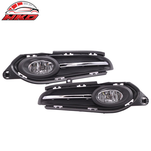 Wholesale 16-18 Honda HRV Front Fog Light Lamp + Switch Wiring Kit - Black Clear