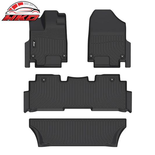 Wholesale 18-26 Honda Odyssey All Season 3D Floor Mats Front Rear Row Carpets - TPE