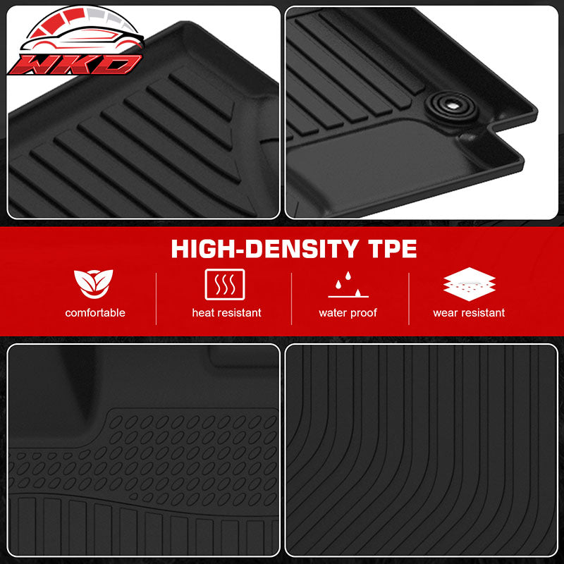 Fits 18-26 Honda Odyssey All Season 3D Floor Mats Front Rear Row Carpets - TPE