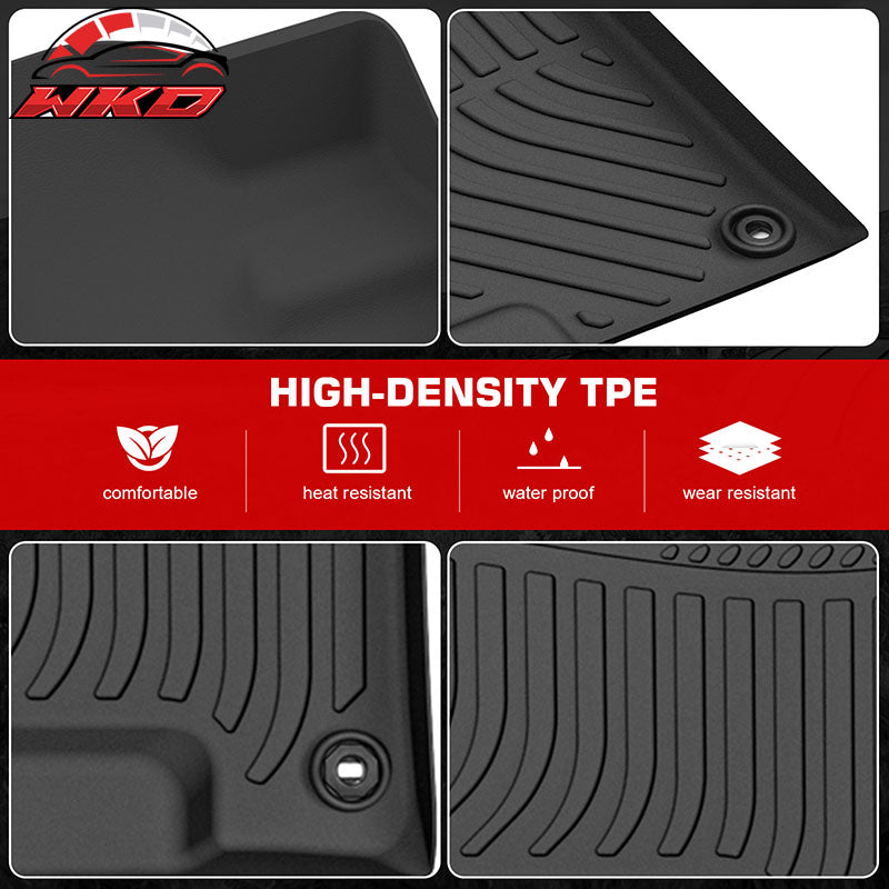 Fits 16-22 Honda Pilot 8 Seats All Season 3D Floor Mats Carpet Liners Pad - TPE