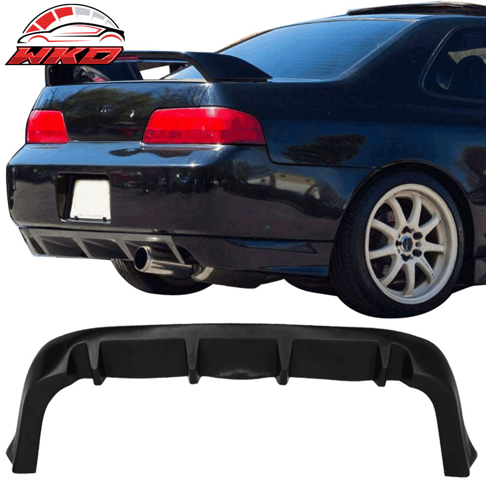 Fits 97-01 Honda Prelude BB6 Custom MU 4 Fin Rear Lip Bumper Lip Diffuser