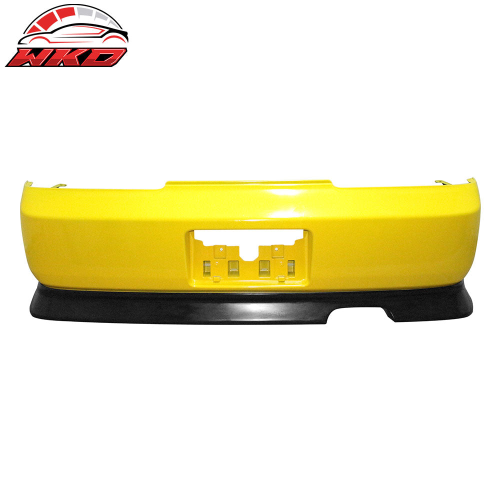 Fits 97-01 Honda Prelude WW Style Rear Lower Bumper Lip Spoiler Splitter Chin PU
