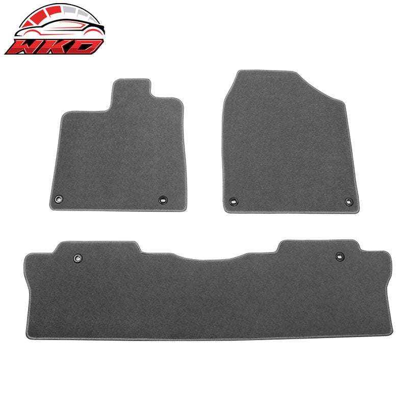 Wholesale 17-26 Honda Ridgeline Anti-Slip Front Rear Floor Mat Carpet Nylon 3PCS Gray