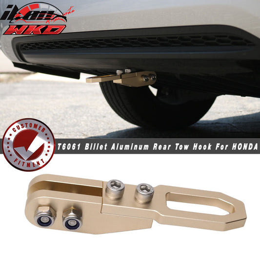 JDM Anodized CNC Billet Aluminum GOLD Rear Bumper Racing Tow Hook Wholesale HONDA