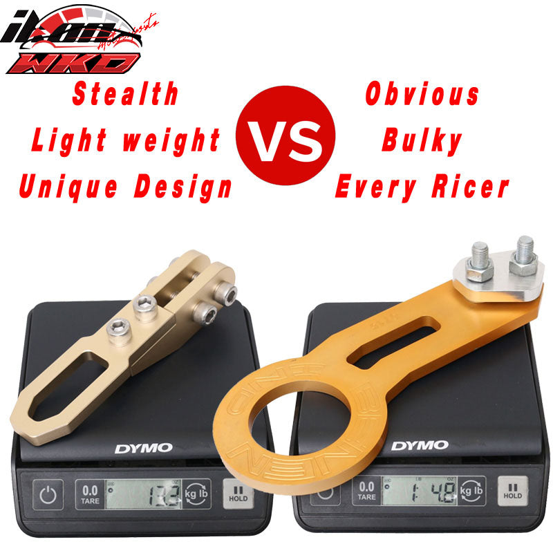 JDM Anodized CNC Billet Aluminum GOLD Rear Bumper Racing Tow Hook For HONDA