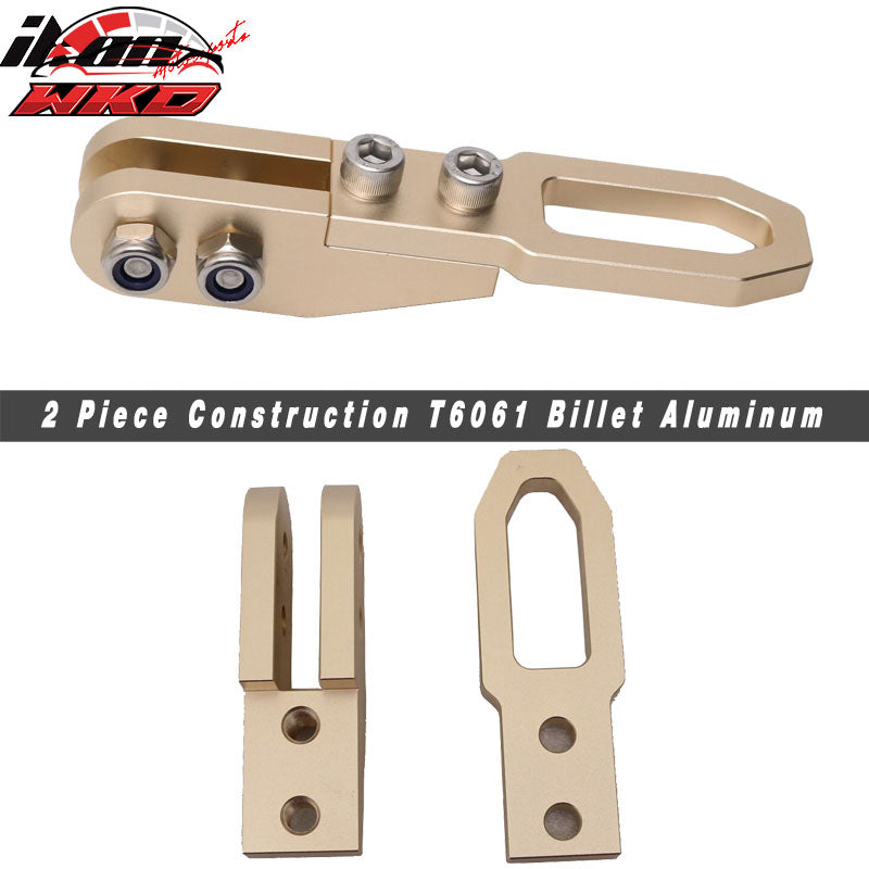 JDM Anodized CNC Billet Aluminum GOLD Rear Bumper Racing Tow Hook For HONDA