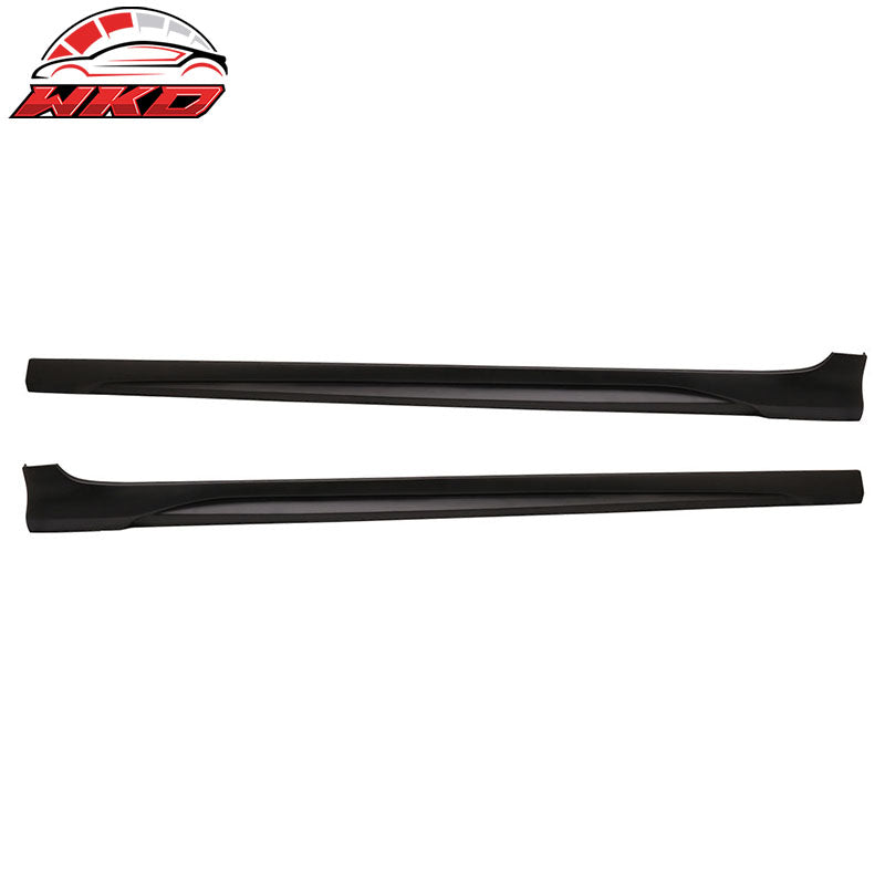 Fits 17-20 Hyundai Elantra AD CN7 L Style Side Skirts Pair Unpainted Black - PP