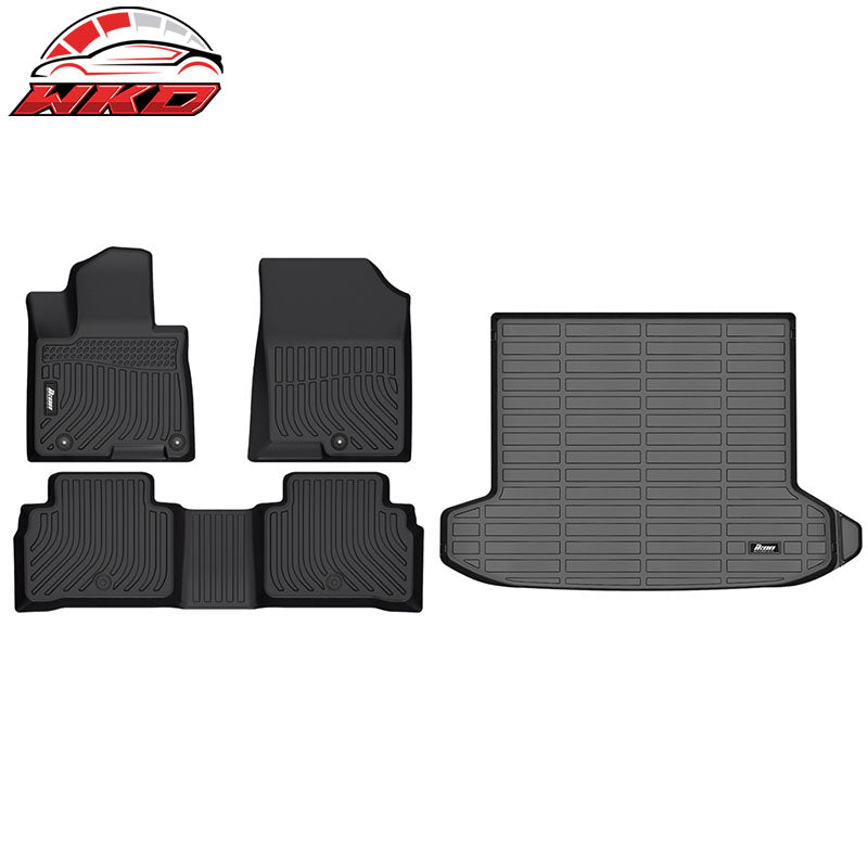 Wholesale 22-26 Hyundai Tucson Non-Hybrid All Weather 3D Floor Mats TPE + Trunk Mat