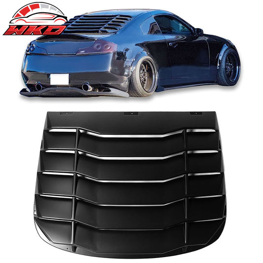 Wholesale 03-07 Infiniti G35 Coupe Rear Window Louver Sun Shade Cover Unpainted ABS