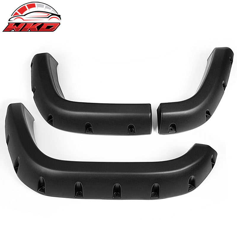 Fits 84-01 Jeep Cherokee XJ Pocket Rivet Style Wide Fender Flares Texture PP